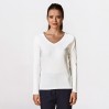 T-shirt manches longues col V Femmes - 00/white (1560_E1_A_A_.jpg)