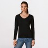 T-shirt manches longues col V Femmes - 9D/black (1560_E1_G_K_.jpg)