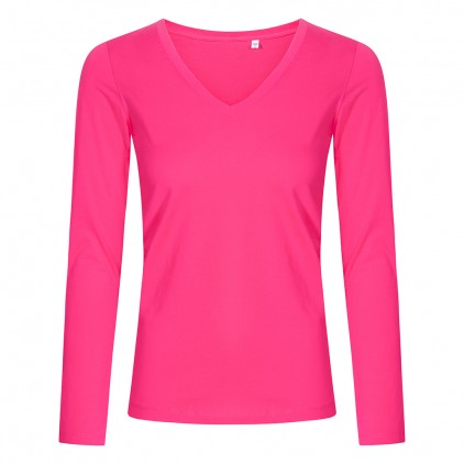 V-Neck Longsleeve Plus Size Women - BE/bright rose (1560_G1_F_P_.jpg)