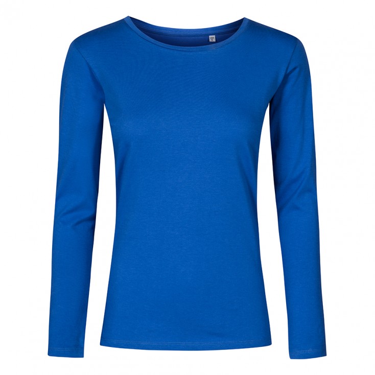 T-shirt manches longues col rond grandes tailles Femmes - AZ/azure blue (1565_G1_A_Z_.jpg)