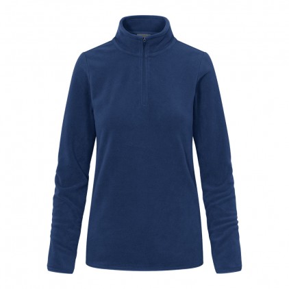 Sweatshirt col camionneur en polaire recyclée grandes tailles Femmes - FN/french navy (7925_G1_D_J_.jpg)