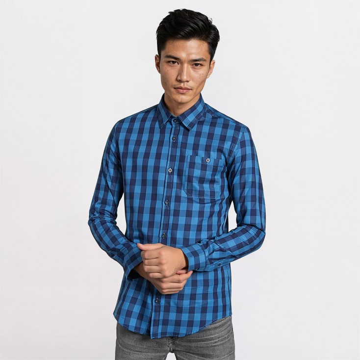 Twill Hemd Männer - X8/navy-blue (CS-6040_E1_X_8_.jpg)