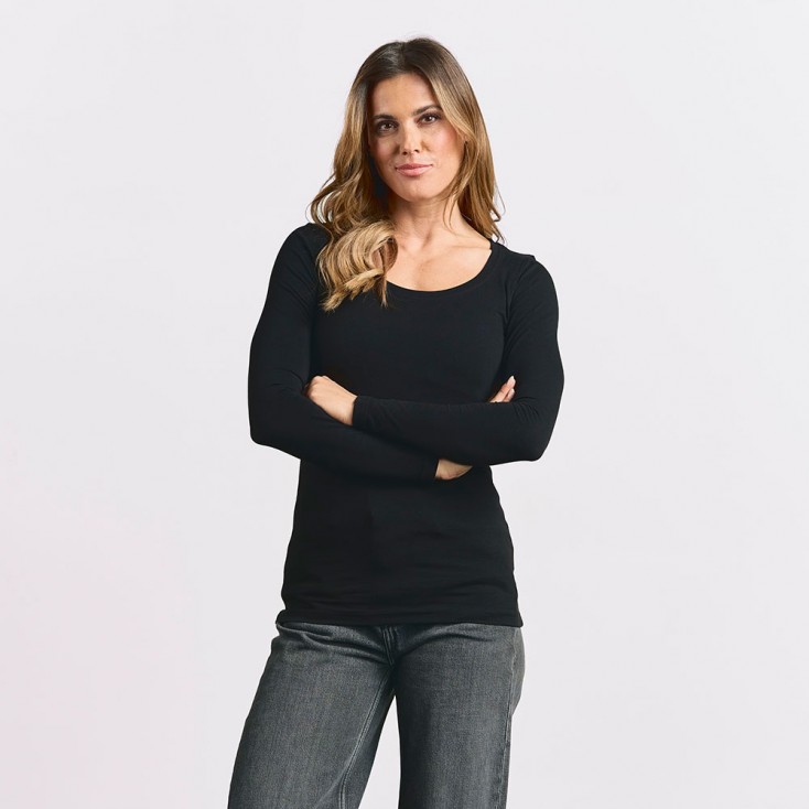 Slim Fit Longsleeve Women - 9D/black (4085_E1_G_K_.jpg)