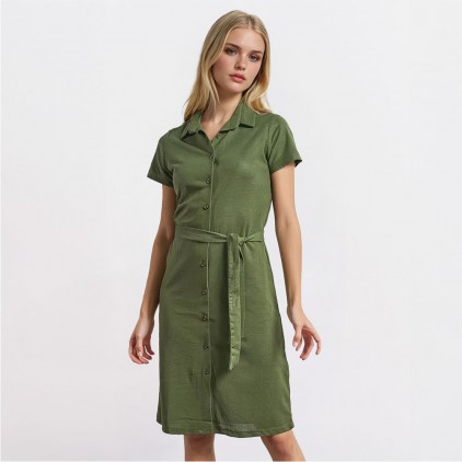 Polo Kleid Frauen - CS/khaki (CS-8000_E1_C_H_.jpg)