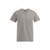 T-shirt Premium col V grandes tailles Hommes - NW/new light grey (3025_G1_Q_OE.jpg)