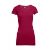 Slim Fit V-Neck T-shirt "long" Plus Size Women - CB/cherry berry (3087_G1_F_OE.jpg)