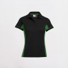 Polo fonctionnel grandes tailles Femmes - BK/black-kelly green (4525_F1_I_J_.jpg)