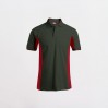 Polo fonctionnel grandes tailles Hommes - DF/h.green-red (4520_F1_Y_UE.jpg)