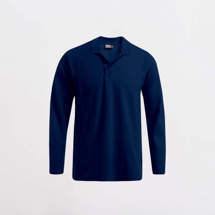 Heavy Langarm-Poloshirt Männer - 54/navy (4600_F1_D_F_.jpg)