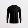 Heavy Langarm-Poloshirt Männer - 9D/black (4600_F1_G_K_.jpg)