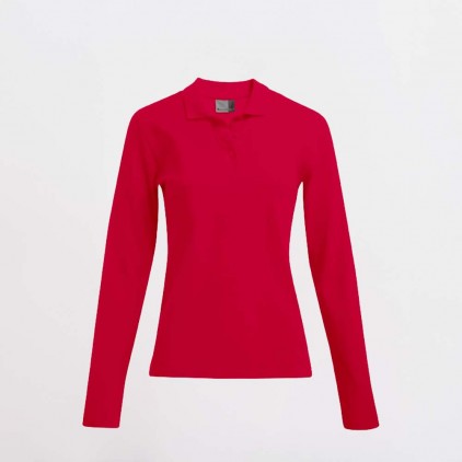 Polo épais manches longues grandes tailles Femmes - 36/fire red (4605_F1_F_D_.jpg)