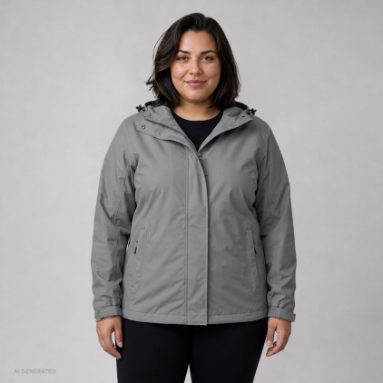 Performance Jacket C+ Plus Size Women - SG/steel gray (7549_F1_X_L_.jpg)