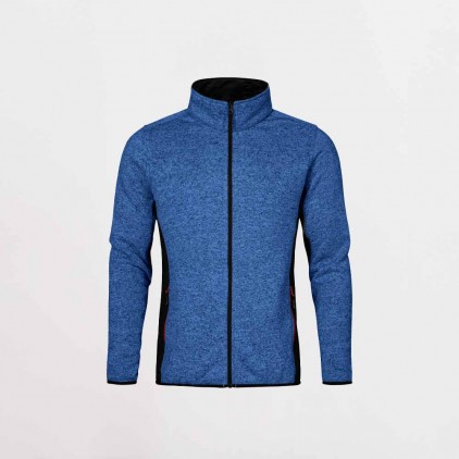 Knit Jacket Workwear Plus Size Men - HV/heather royal (7700_F1_X_X_.jpg)
