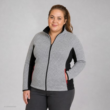 Strick Jacke Plus Size Workwear Frauen - HY/heather grey (7705_F1_G_Z_.jpg)