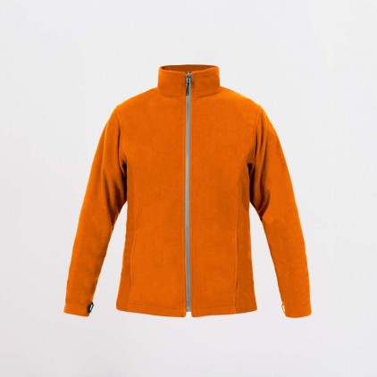 Leichte Fleece Jacke C+ Plus Size Frauen - OP/orange (7911_F1_H_B_.jpg)