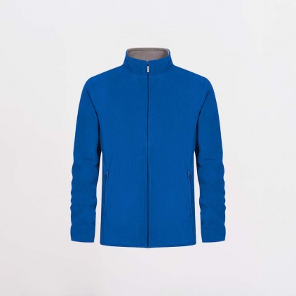 Double Fleece Zip Jacket Plus Size Men - RS/royal-steel gray (7961_F1_N_F_.jpg)