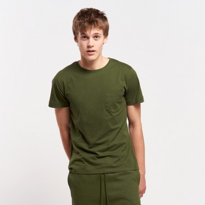 T-shirt with Breast Pocket Men Plus Size - CS/khaki (CS-6520_F1_C_H_.jpg)