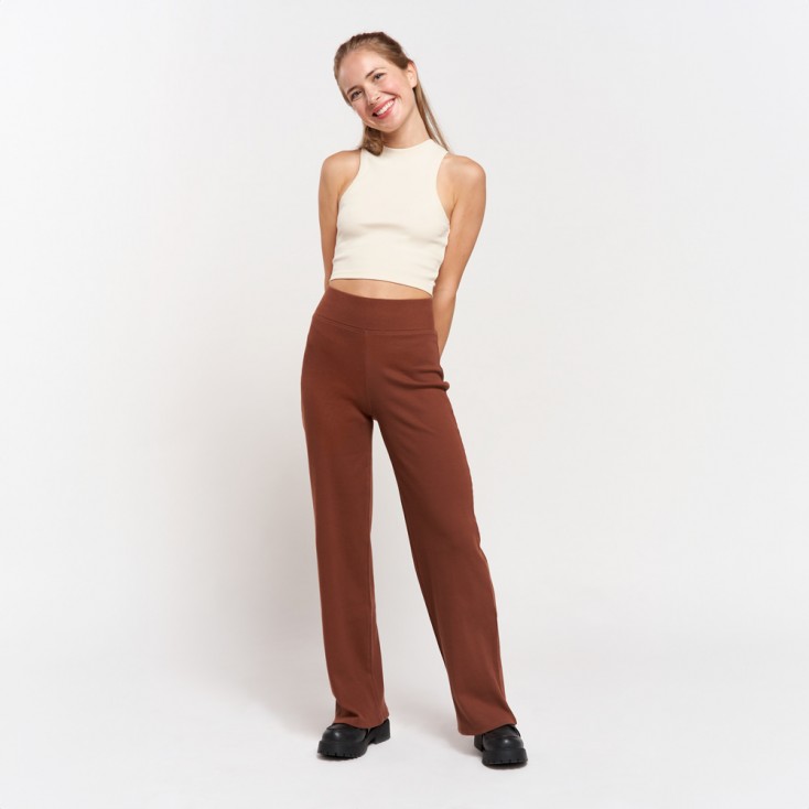 Pantalon casual Femme Plus Size - RY/rusty brown (CS-7510_F1_R_Y_.jpg)