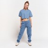 Sweatpants with Cargo Pockets Women Plus Size - SB/stone blue (CS-7555_F1_S_B_.jpg)