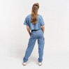Jogginghose mit Cargotaschen Frauen Plus Size - SB/stone blue (CS-7555_F3_S_B_.jpg)