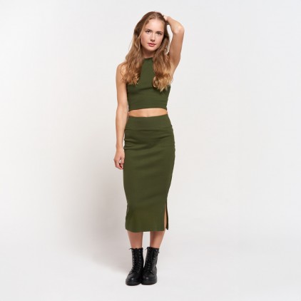 Skirt Women Plus Size - CS/khaki (CS-8510_F1_C_H_.jpg)