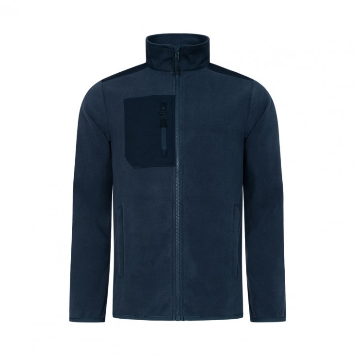 Men’s Canvas Fleece Jacket - 54/navy (7950_G1_D_F_.jpg)