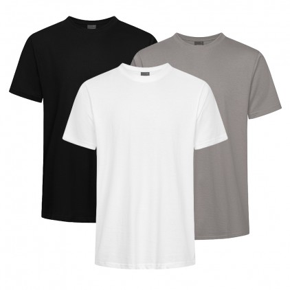 Premium T-Shirt 3-Pack - White/Sports Grey/Black