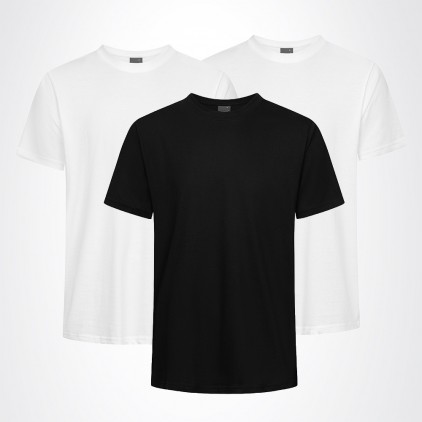 Premium T-Shirt 3-Pack - White/White/Black