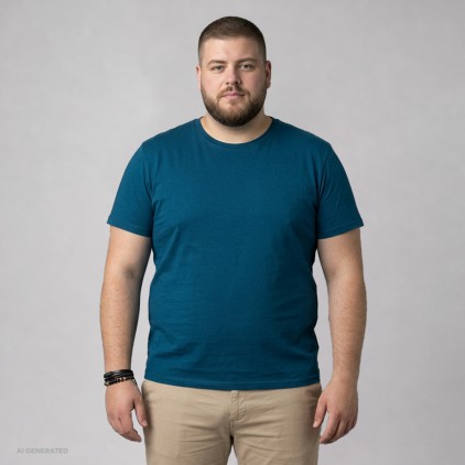 X.O Rundhals T-Shirt Plus Size Männer - TS/petrol (1400_F1_C_F_.jpg)