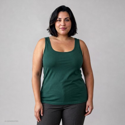 X.O Rundhals Top Plus Size Frauen - G1/alge green (1451_F1_P_6_.jpg)