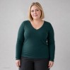 X.O V-Ausschnitt Langarmshirt Plus Size Frauen - G1/alge green (1560_F1_P_6_.jpg)