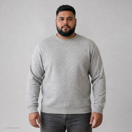 Sweat X.O grandes tailles Hommes - HY/heather grey (1699_F1_G_Z_.jpg)