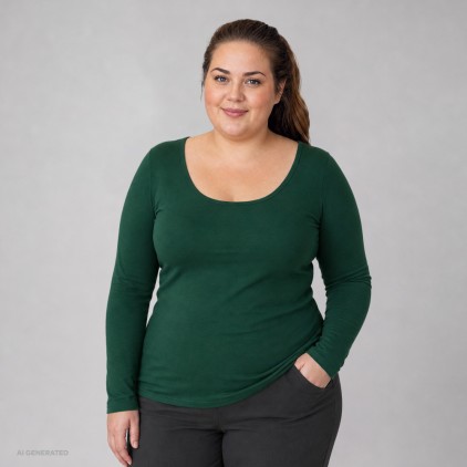 EXCD Langarmshirts Plus Size Frauen - RZ/forest (4095_F1_C_E_.jpg)