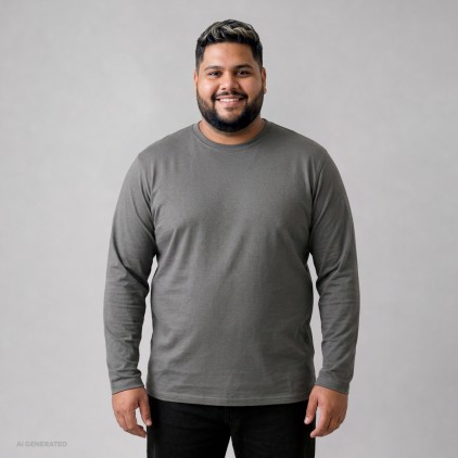 EXCD Longsleeve Plus Size Men - SG/steel gray (4097_F1_X_L_.jpg)