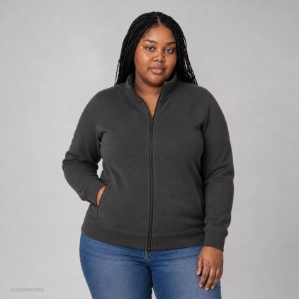 EXCD Sweatjacke Plus Size Frauen - CA/charcoal (5275_F1_G_L_.jpg)