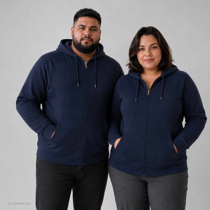 Heavy Hoody Jacket Unisex Plus Size - 54/navy (images5500_F1_D_F_.jpg)