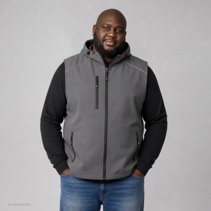 Softshell Vest Plus Size Men - SG/steel gray (images7840_F1_X_L_.jpg)