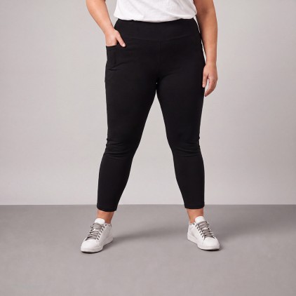 Highwaist Leggings Pocket Plus Size Women - 9D/black (imagesCS-7100_F1_G_K_.jpg)