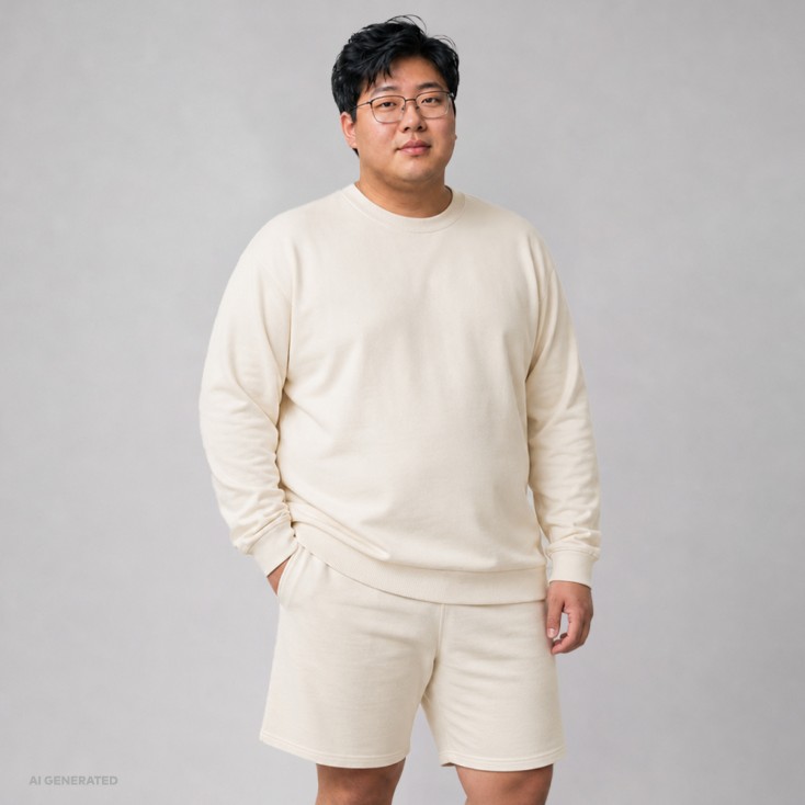 Sweatshorts Plus Size Men - N1/back to nature (imagesCS-7500_F1_P_5_.jpg)