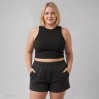 Highwaist Sweatshorts Plus Size Frauen - 9D/black (imagesCS-7505_F1_G_K_.jpg)