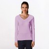 X.O  V-Ausschnitt Langarmshirt Frauen - L1/lavendel (images1560_E1_P_7_.jpg)