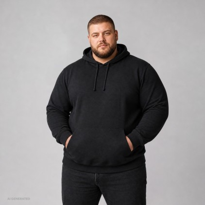 Heavy Hoodie 80-20 Plus Size Männer - 9D/black (images2190_F1_G_K_.jpg)