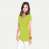 Slim Fit V-Neck T-shirt "long" Women - WL/wild lime (images3087_E1_C_AE.jpg)