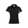 Funktions Kontrast Poloshirt Frauen - BK/black-kelly green (images4525_G1_I_J_.jpg)