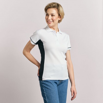 Polo fonctionnel Femmes - WB/white-black (images4525_E1_Y_B_.jpg)