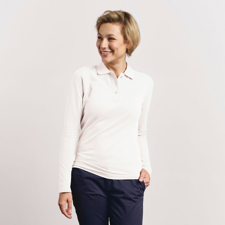 Heavy Langarm-Poloshirt Frauen - 00/white (images4605_E1_A_A_.jpg)