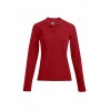 Heavy Longsleeve Polo shirt Women - 36/fire red (images4605_G1_F_D_.jpg)