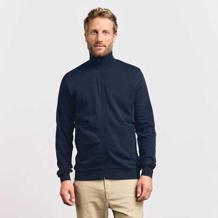 Stehkragen Zip Jacke Männer - 54/navy (images5290_E1_D_F_.jpg)