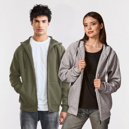 Veste à capuche épaisse Unisexe - HY/heather grey (images5500_E1_G_Z_.jpg)