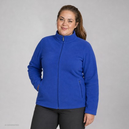 Veste Polaire Doublée Zipée grandes tailles Femmes - RS/royal-steel gray (images7965_F1_N_F_.jpg)